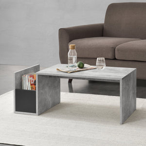 Tavolino da Salotto Bollnäs con Vano Aperto Laterale 90 x 45 x 35 cm [en.casa]