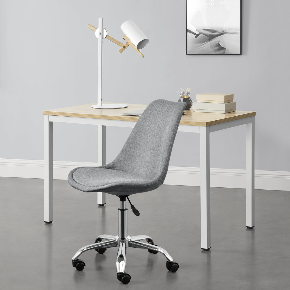 Bürostuhl Atherton 83 - 93x48x55 cm Hellgrau [en.casa] - premiumXL