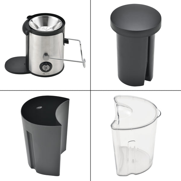 Centrifuga di Succo a Freddo da Frutta e Verdura - Materiale in Acciaio Inossidabile - Potenza 600W