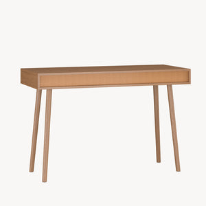 Scrivania Habo con Cassetto e Scomparto Aperto 75 x 115 x 48 cm - Effetto Noce [en.casa]