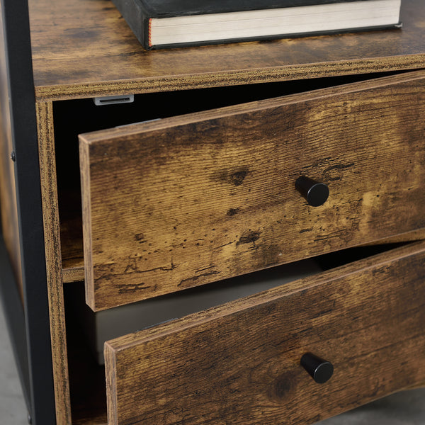 Tavolino Alstahaug con scomparti a sportello 59x45x40cm [en.casa]