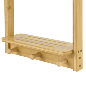 Mensola da parete in bambù Lidingö 29x10x70cm [en.casa]