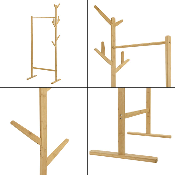 Appendiabiti in bambù Nordreisa 65x40x170cm [en.casa]