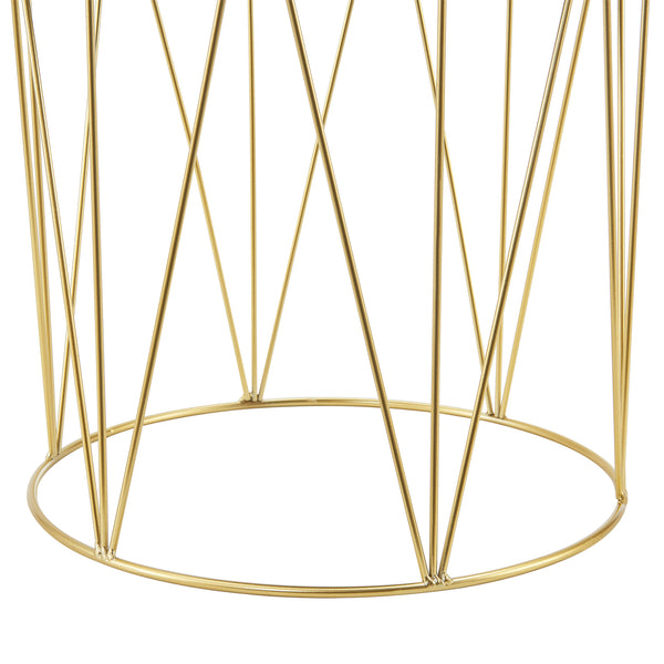 Sgabello basso 'Melsele' con Seduta Imbottita - Grigio [en.casa]