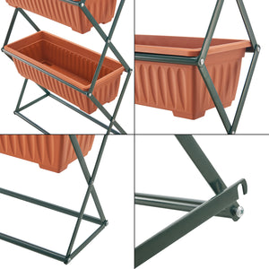 Orto verticale Veenendaal 51x21x125 cm a 4 livelli [en.casa]