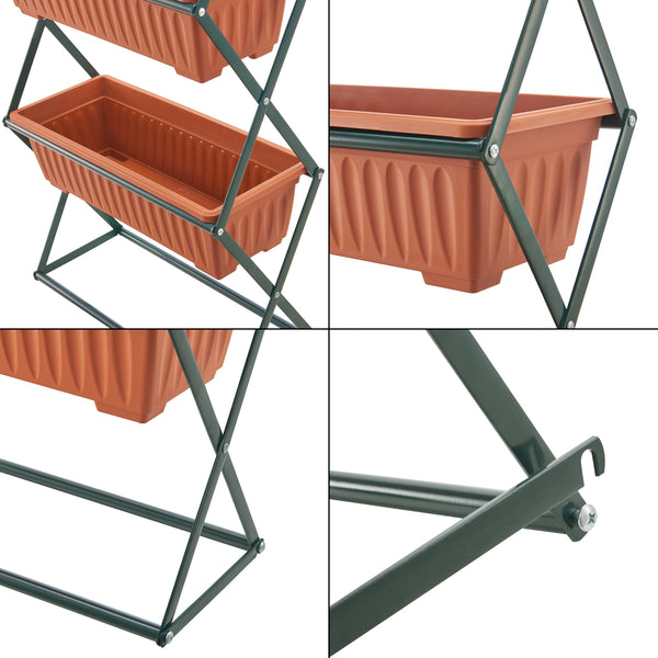 Orto verticale Veenendaal 51x21x125 cm a 4 livelli [en.casa]