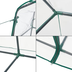 Serra da Giardino Hoorn a Forma di Casetta con Scaffali a 4 Ripiani [en.casa]