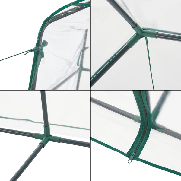 Serra da Giardino Hoorn a Forma di Casetta con Scaffali a 4 Ripiani [en.casa]