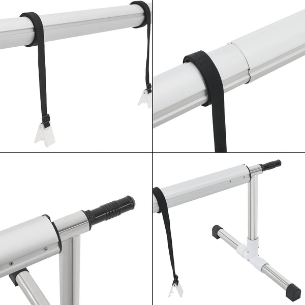 Avvolgitore per piscina Amorgo con ruote in alluminio [en.casa]