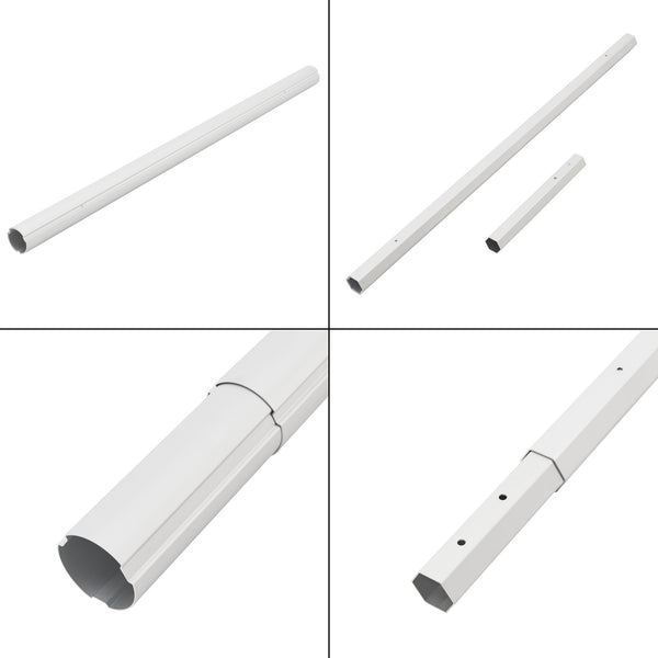 Avvolgitore 'Oliveti' per Telo da Piscina e Solare, Barra Telescopica 147 - 555 cm [en.casa] 