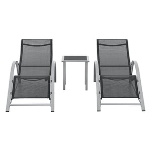 Set di mobili da giardino Binetto 3 pz. [en.casa]