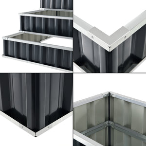 Aiola da giardino Renswoude 118x118x60cm a 3 livelli [en.casa]