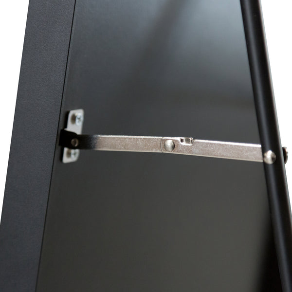 Specchio da terra Bugnara 160x40cm inclinabile Nero [en.casa]