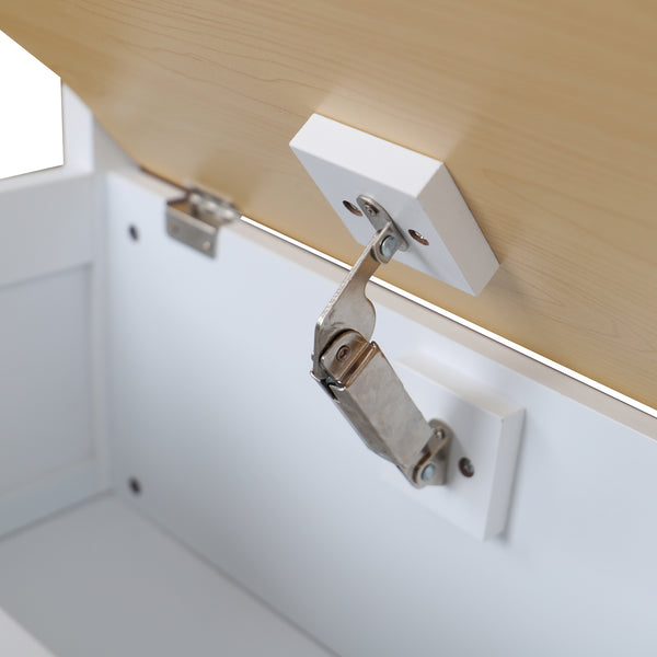 Set da tavola per bambini Lousame Legno di pino Naturale / Bianco [en.casa]