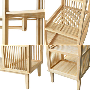 Appendiabiti in bambù Hudiksvall 185x140x45cm [en.casa]