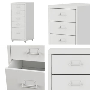 Carrello mobile Kökar con 5 cassetti 69x28x41 cm [en.casa]