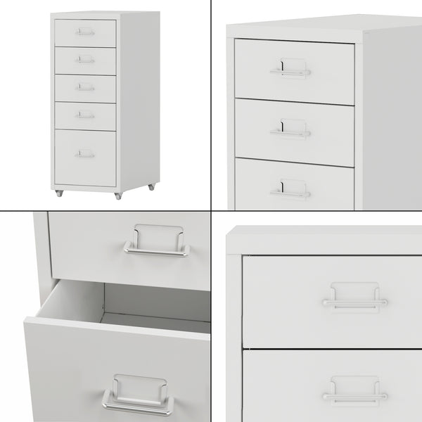 Carrello mobile Kökar con 5 cassetti 69x28x41 cm [en.casa]