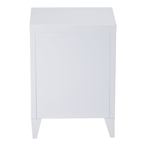 Comodino Inari maniglia porta a sinistra acciaio [en.casa]