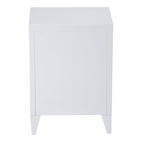 Comodino Inari maniglia porta a sinistra acciaio [en.casa]