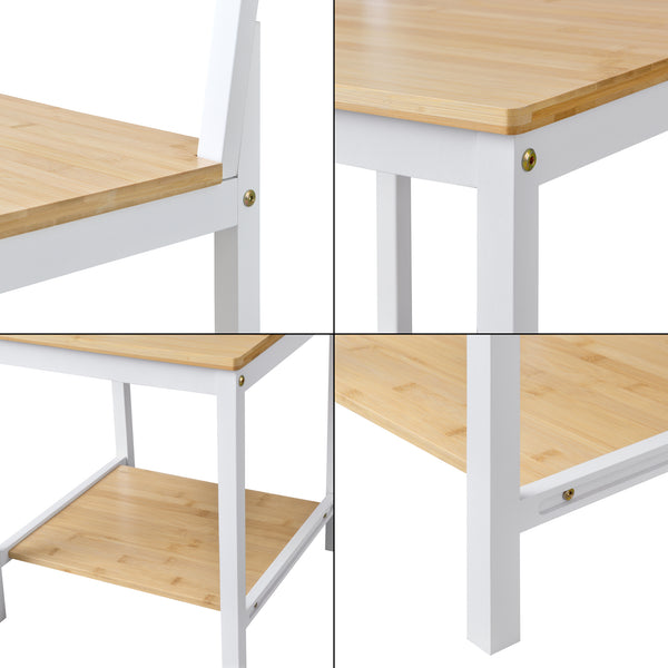 Valet da uomo Juuka 133x40x42 cm Sedia appendiabiti in bambù [en.casa]