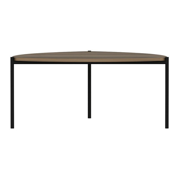 Tavolino Gladsaxe 40x90x89 cm effetto noce / nero [en.casa]