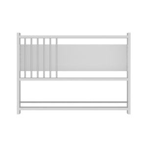 Scaffale Pensile 'Helsingør' Mensola da Parete per Cucina - Bianco [en.casa]
