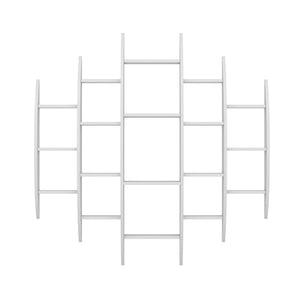 Mensola da parete Dianalund 147x146x29 cm Bianco [en.casa]