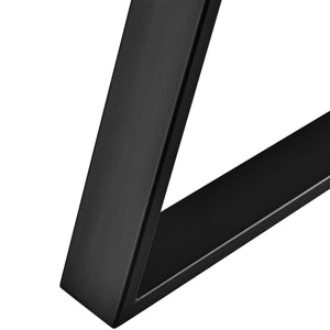 Struttura del tavolo Lyngby set da 2 in acciaio 72x55cm nero [en.casa]