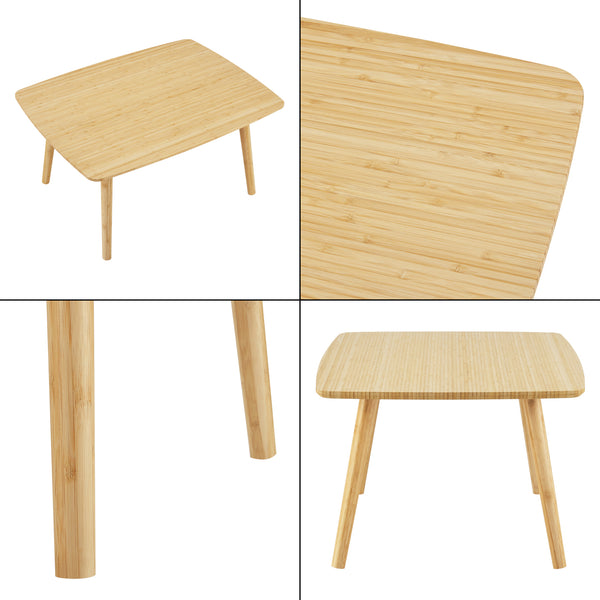 Tavolino da caffè Nurmijärvi in bambù 40x80x60 cm [en.casa]