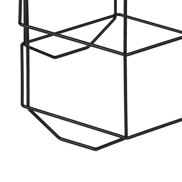 Set di tavolini Hørning set da 3 cestino in metallo nero / effetto marmo [en.casa]