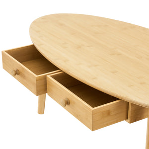 Tavolino da salotto Harboøre bambù naturale [en.casa]