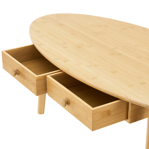 Tavolino da salotto Harboøre bambù naturale [en.casa]