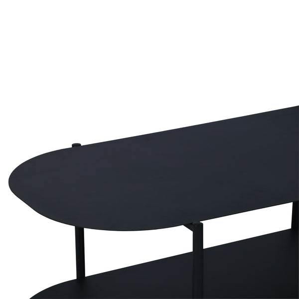 Tavolino da salotto Enebakk 112x62x40,5cm Nero, opaco [en.casa]