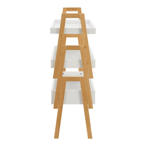 Libreria Hitra 3 pz. Bambù [en.casa]