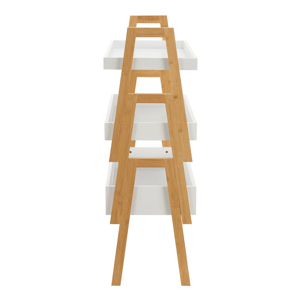 Libreria Hitra 3 pz. Bambù [en.casa]