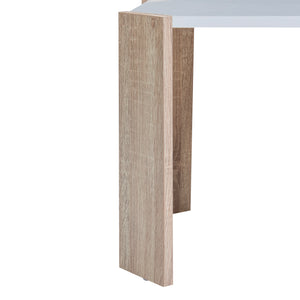 Tavolino da salotto Rantasalmi set da 3 bianco/effetto quercia [en.casa]