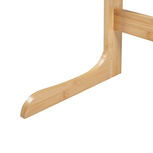 Tavolo da Divano Hægebostad a Forma di C 65 x 60 x 40 cm Bambù Naturale [en.casa]