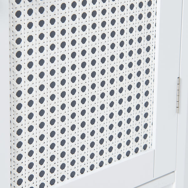 Specchio da parete Karlsøy 50x60x15cm Bianco [en.casa]