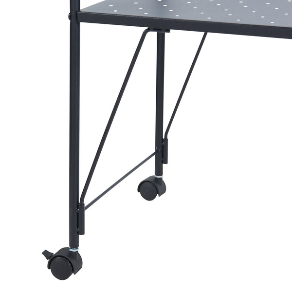 Carrello da servizio Austrheim 73x50x33cm Nero [en.casa]