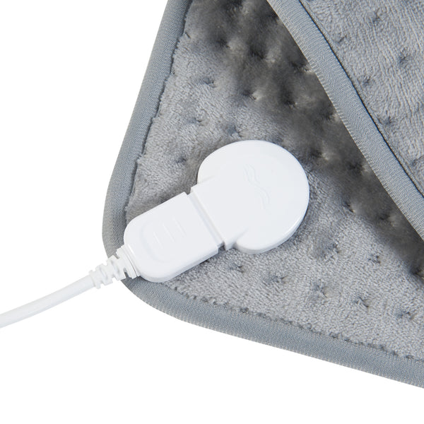 Cuscino riscaldante elettrico Borrello 100W 65x45cm Grigio [en.casa]