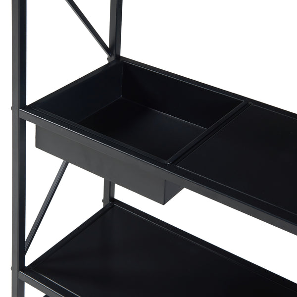 Scaffale Portapiante Berkelland a 3 Livelli - Metallo Nero [en.casa] 