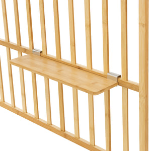 Mensola da parete Røst 120x80x13cm Bambù [en.casa]