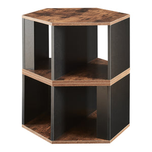 Set tavolino Molde 2 pz. Nero/effetto noce [en.casa]