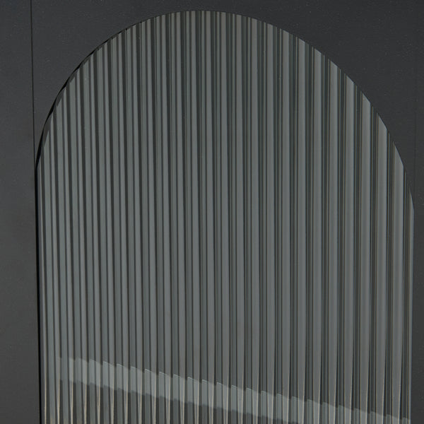 Mobiletto Karlskrona 102x43x40 cm Nero, opaco [en.casa]