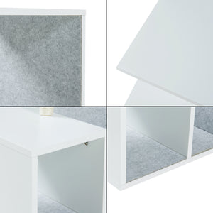 Tavolino con colonna tiragraffi Masfjorden Bianco [en.casa]