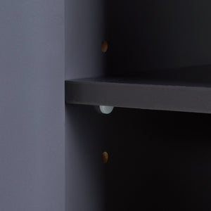 Mobile a Colonna Overath per Bagno - Grigio [en.casa] 