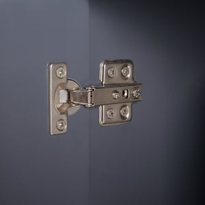 Specchio contenitore Overath 60x20x50 cm Grigio [en.casa]