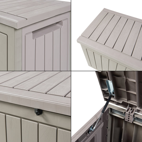 Scatola portaoggetti Filetto 124x52,5x57 cm Beige [casa.pro]