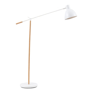 Lampada da terra Banchory Metallo 163 cm Effetto legno/Bianco [lux.pro]