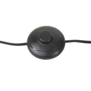 Lampada da terra Barton a 2 fiamme Metallo 159 cm Nero [lux.pro]